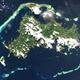 Satellite image of Mayotte island.